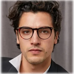 Linda Farrow - Ellis Oval Optical Glasses in Tortoiseshell - LF54C2OPT - Linda Farrow Eyewear - Avvenice