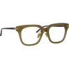 Linda Farrow - Empire D-Frame Optical Glasses in Green - LF28AC4OPT - Linda Farrow Eyewear - Avvenice
