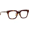 Linda Farrow - Empire D-Frame Optical Glasses in Tortoiseshell - LF28AC2OPT - Linda Farrow Eyewear - Avvenice