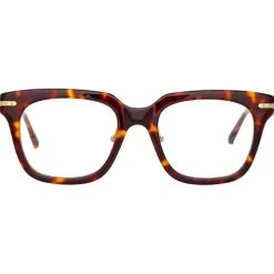 Linda Farrow - Empire D-Frame Optical Glasses in Tortoiseshell - LF28AC2OPT - Linda Farrow Eyewear - Avvenice