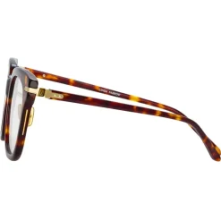 Linda Farrow - Empire D-Frame Optical Glasses in Tortoiseshell - LF28AC2OPT - Linda Farrow Eyewear - Avvenice