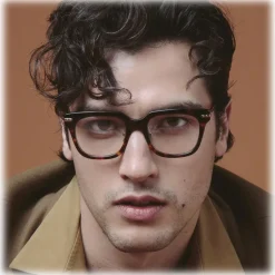 Linda Farrow - Empire D-Frame Optical Glasses in Tortoiseshell - LF28AC2OPT - Linda Farrow Eyewear - Avvenice