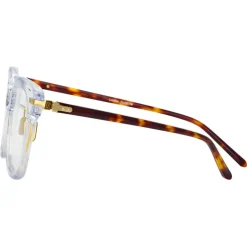 Linda Farrow - Empire D-Frame Optical Glasses in Clear - LF28C3OPT - Linda Farrow Eyewear - Avvenice