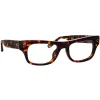 Linda Farrow - Falck Rectangular Optical Frame in Tortoiseshell - LFL1448C5OPT - Linda Farrow Eyewear - Avvenice