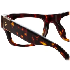 Linda Farrow - Falck Rectangular Optical Frame in Tortoiseshell - LFL1448C5OPT - Linda Farrow Eyewear - Avvenice