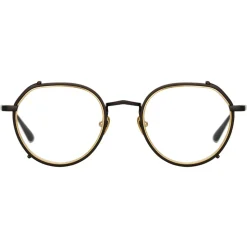 Linda Farrow - Falcon Angular Optical Glasses in Nickel - LFL1387C3OPT - Linda Farrow Eyewear - Avvenice