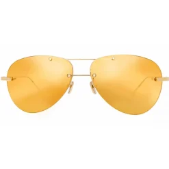 Linda Farrow - Fine Jewellery 5 C4 Aviator Sunglasses - Linda Farrow Fine Jewellery - Linda Farrow Eyewear - Avvenice