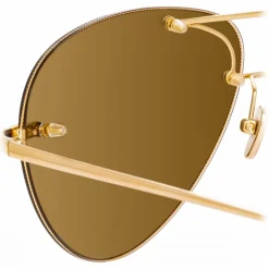 Linda Farrow - Fine Jewellery 5 C4 Aviator Sunglasses - Linda Farrow Fine Jewellery - Linda Farrow Eyewear - Avvenice