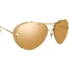 Linda Farrow - Fine Jewellery 13 C1 Aviator Sunglasses - Linda Farrow Fine Jewellery - Linda Farrow Eyewear - Avvenice