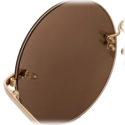 Linda Farrow - Fine Jewellery 14 C3 Round Sunglasses - Linda Farrow Fine Jewellery - Linda Farrow Eyewear - Avvenice