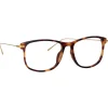 Linda Farrow - Finial Optical D-Frame in Tortoiseshell - LF72C2OPT - Linda Farrow Eyewear - Avvenice