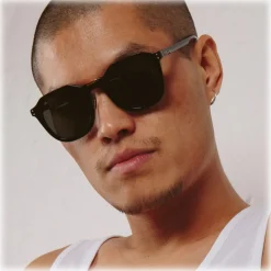 Linda Farrow - Fletcher Angular Sunglasses in Black - LFL1103C1SUN - Linda Farrow Eyewear - Avvenice