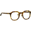 Linda Farrow - Fletcher Angular Optical Glasses in Tobacco Tortoiseshell - LFL1103C11OPT - Linda Farrow Eyewear - Avvenice