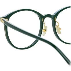 Linda Farrow - Forster A Oval Optical Glasses in Green - LF59AC3OPT - Linda Farrow Eyewear - Avvenice