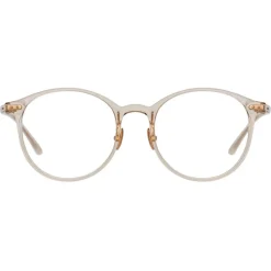 Linda Farrow - Forster A Oval Optical Glasses in Ash - LF59AC4OPT - Linda Farrow Eyewear - Avvenice