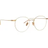 Linda Farrow - Foster A Oval Optical Glasses in Rose Gold - LF34AC3OPT - Linda Farrow Eyewear - Avvenice
