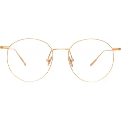 Linda Farrow - Foster A Oval Optical Glasses in Rose Gold - LF34AC3OPT - Linda Farrow Eyewear - Avvenice