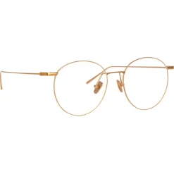 Linda Farrow - Foster Oval Optical Glasses in Rose Gold - LF34C3OPT - Linda Farrow Eyewear - Avvenice