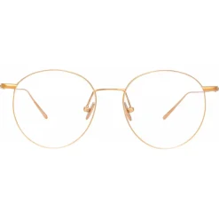 Linda Farrow - Foster Oval Optical Glasses in Rose Gold - LF34C3OPT - Linda Farrow Eyewear - Avvenice