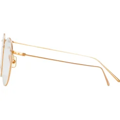 Linda Farrow - Foster Oval Optical Glasses in Rose Gold - LF34C3OPT - Linda Farrow Eyewear - Avvenice
