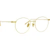 Linda Farrow - Foster Oval Optical Glasses in Yellow Gold - LF34C1OPT - Linda Farrow Eyewear - Avvenice