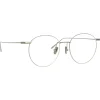 Linda Farrow - Foster Oval Optical Glasses in White Gold - LF34C2OPT - Linda Farrow Eyewear - Avvenice