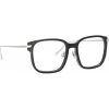 Linda Farrow - Franklin Rectangular Optical Glasses in Black White Gold - LFL1185C2OPT - Linda Farrow Eyewear - Avvenice