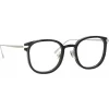 Linda Farrow - Fraser Square Optical Glasses in Black White Gold - LFL1184C2OPT - Linda Farrow Eyewear - Avvenice