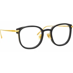 Linda Farrow - Fraser Square Optical Glasses in Black - LFL1184C1OPT - Linda Farrow Eyewear - Avvenice