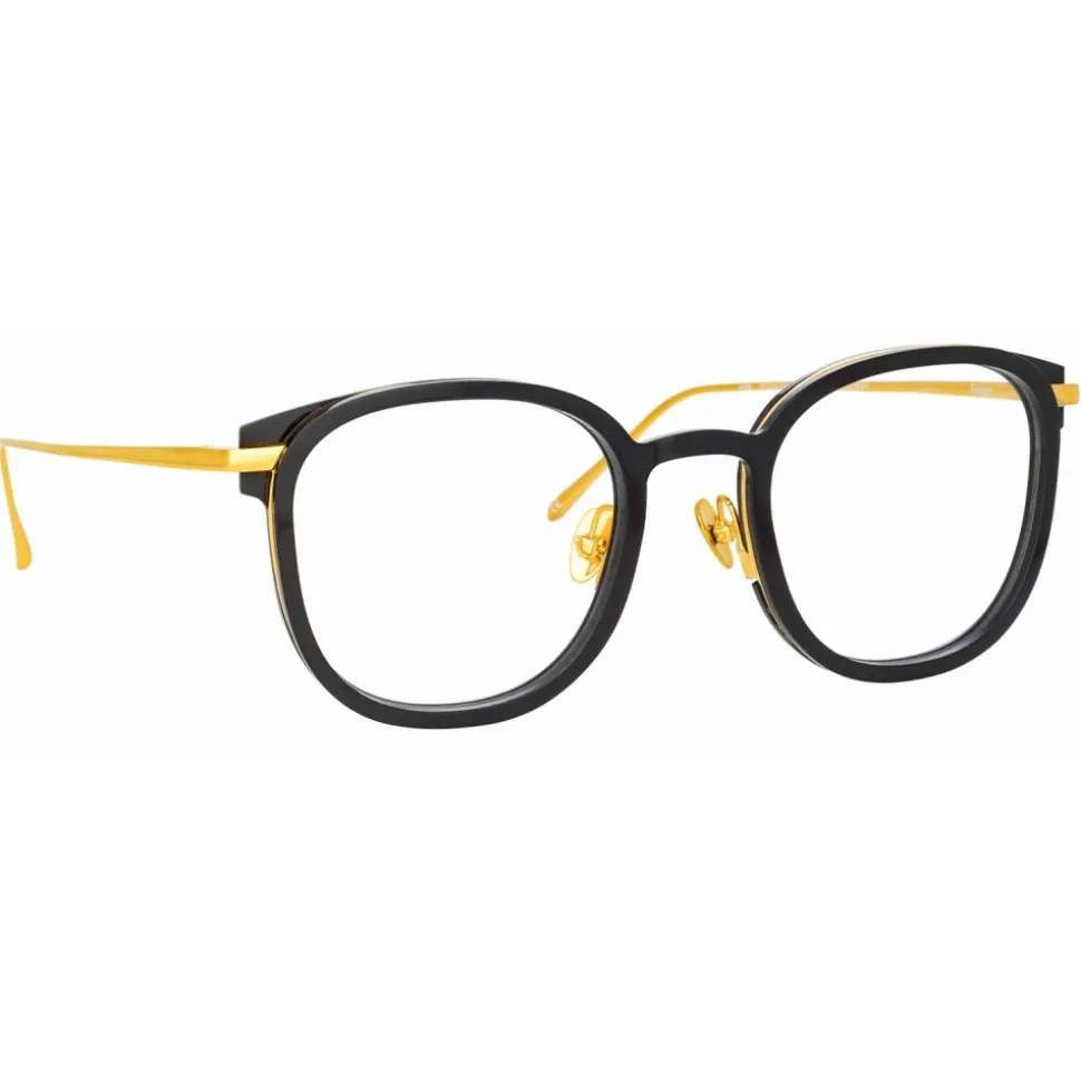 Linda Farrow - Fraser Square Optical Glasses in Black - LFL1184C1OPT - Linda Farrow Eyewear - Avvenice