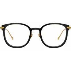Linda Farrow - Fraser Square Optical Glasses in Black - LFL1184C1OPT - Linda Farrow Eyewear - Avvenice