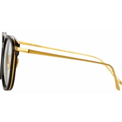 Linda Farrow - Fraser Square Optical Glasses in Black - LFL1184C1OPT - Linda Farrow Eyewear - Avvenice