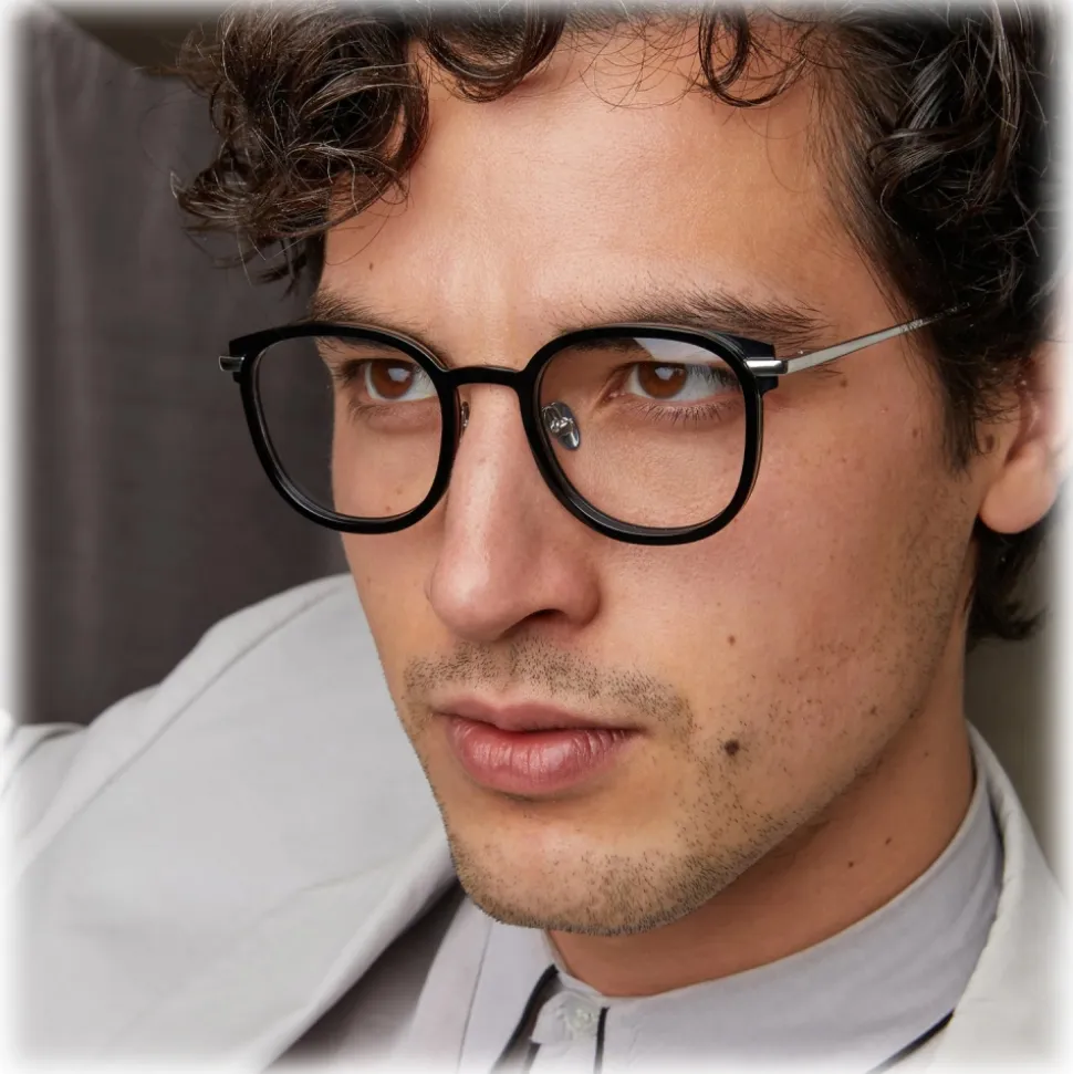 Linda Farrow - Fraser Square Optical Glasses in Black - LFL1184C1OPT - Linda Farrow Eyewear - Avvenice