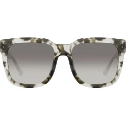 Linda Farrow - Freya D-Frame Sunglasses in Black Grey Tortoiseshell - LFL1175C6SUN - Linda Farrow Eyewear - Avvenice
