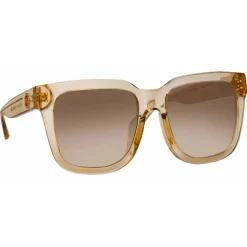 Linda Farrow - Freya Square Sunglasses in Ash - LFL1175C4SUN - Linda Farrow Eyewear - Avvenice