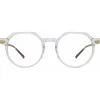 Linda Farrow - Griffin Oval Optical Glasses in Clear - LF50C3OPT - Linda Farrow Eyewear - Avvenice
