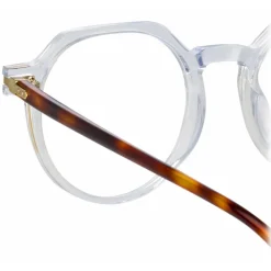 Linda Farrow - Griffin Oval Optical Glasses in Clear - LF50C3OPT - Linda Farrow Eyewear - Avvenice