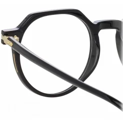 Linda Farrow - Griffin Oval Optical Glasses in Black - LF50C1OPT - Linda Farrow Eyewear - Avvenice