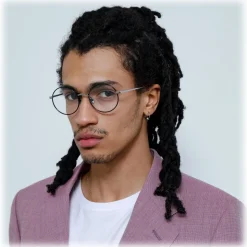 Linda Farrow - Harrison Oval Optical Glasses in Black Yellow Gold - LFL940C1OPT - Linda Farrow Eyewear - Avvenice