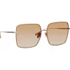 Linda Farrow - Hina Square Sunglasses in Tobacco - LFL1458C2SUN - Linda Farrow Eyewear - Avvenice