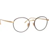 Linda Farrow - Hoffman Oval Optical Glasses in Brown - LFL1034C4OPT - Linda Farrow Eyewear - Avvenice