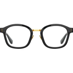 Linda Farrow - Hunter D-Frame Optical Glasses in Black - LFL1350C1OPT - Linda Farrow Eyewear - Avvenice