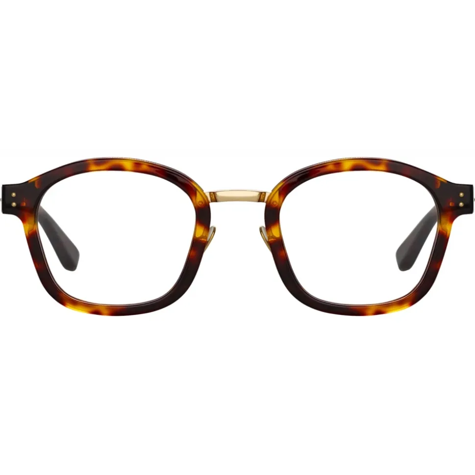 Linda Farrow - Hunter D-Frame Optical Glasses in Tortoiseshell - LFL1350C2OPT - Linda Farrow Eyewear - Avvenice
