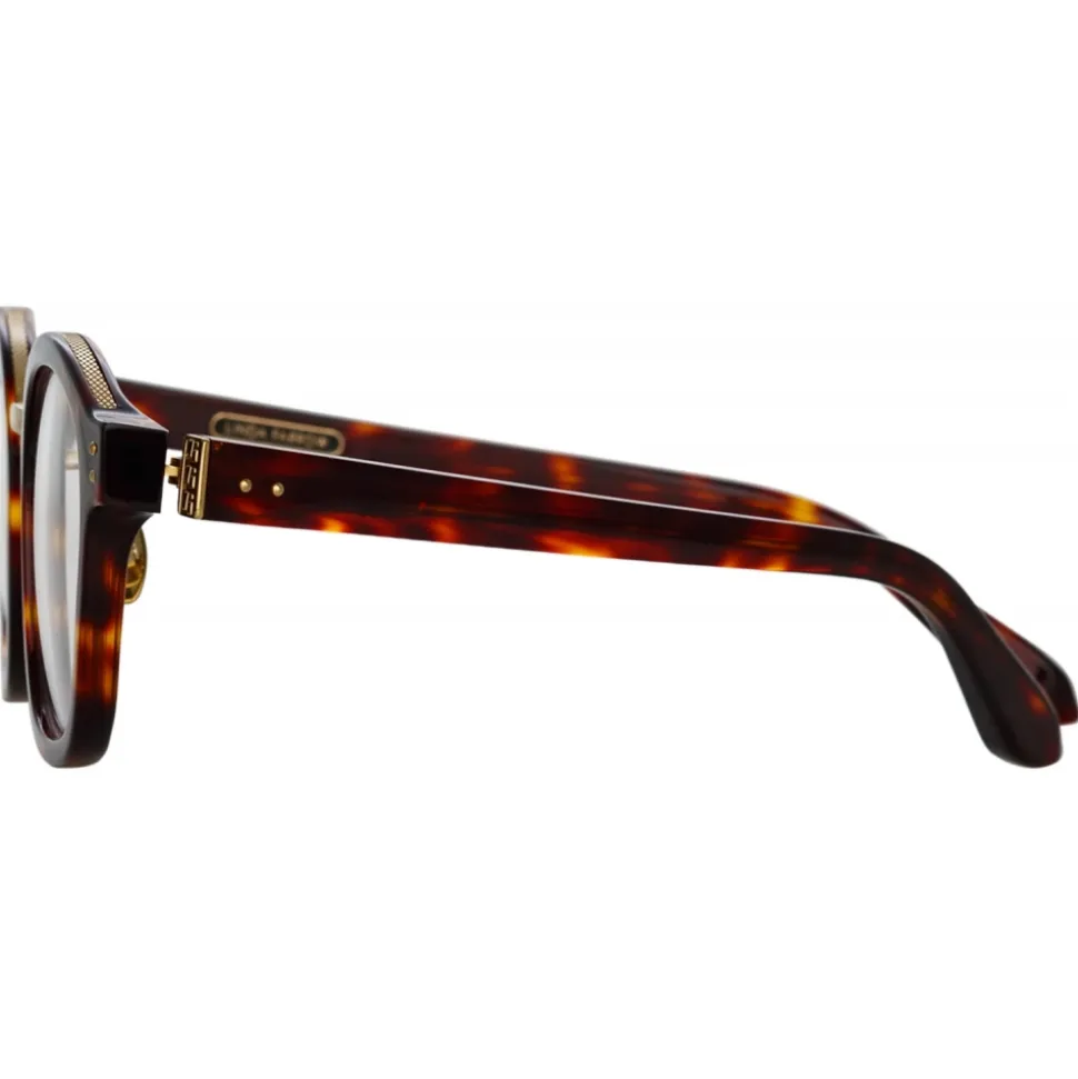 Linda Farrow - Hunter D-Frame Optical Glasses in Tortoiseshell - LFL1350C2OPT - Linda Farrow Eyewear - Avvenice