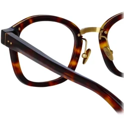 Linda Farrow - Hunter D-Frame Optical Glasses in Tortoiseshell - LFL1350C2OPT - Linda Farrow Eyewear - Avvenice