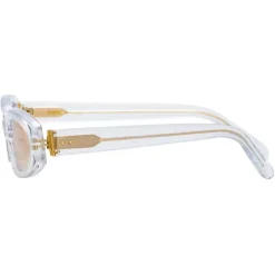 Linda Farrow - Jardine Angular Sunglasses in Clear - LFL960C3SUN - Linda Farrow Eyewear - Avvenice