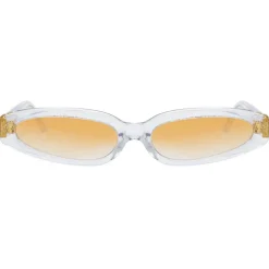 Linda Farrow - Jardine Angular Sunglasses in Clear - LFL960C3SUN - Linda Farrow Eyewear - Avvenice