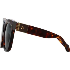 Linda Farrow - Jenson D-Frame Sunglasses in Tortoiseshell - LFL1384C2SUN - Linda Farrow Eyewear - Avvenice