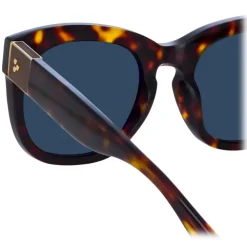 Linda Farrow - Jenson D-Frame Sunglasses in Tortoiseshell - LFL1384C2SUN - Linda Farrow Eyewear - Avvenice