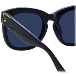 Linda Farrow - Jenson D-Frame Sunglasses in Black - LFL1384C1SUN - Linda Farrow Eyewear - Avvenice